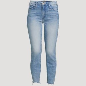 Mother High Rise Looker Ankle Fray
